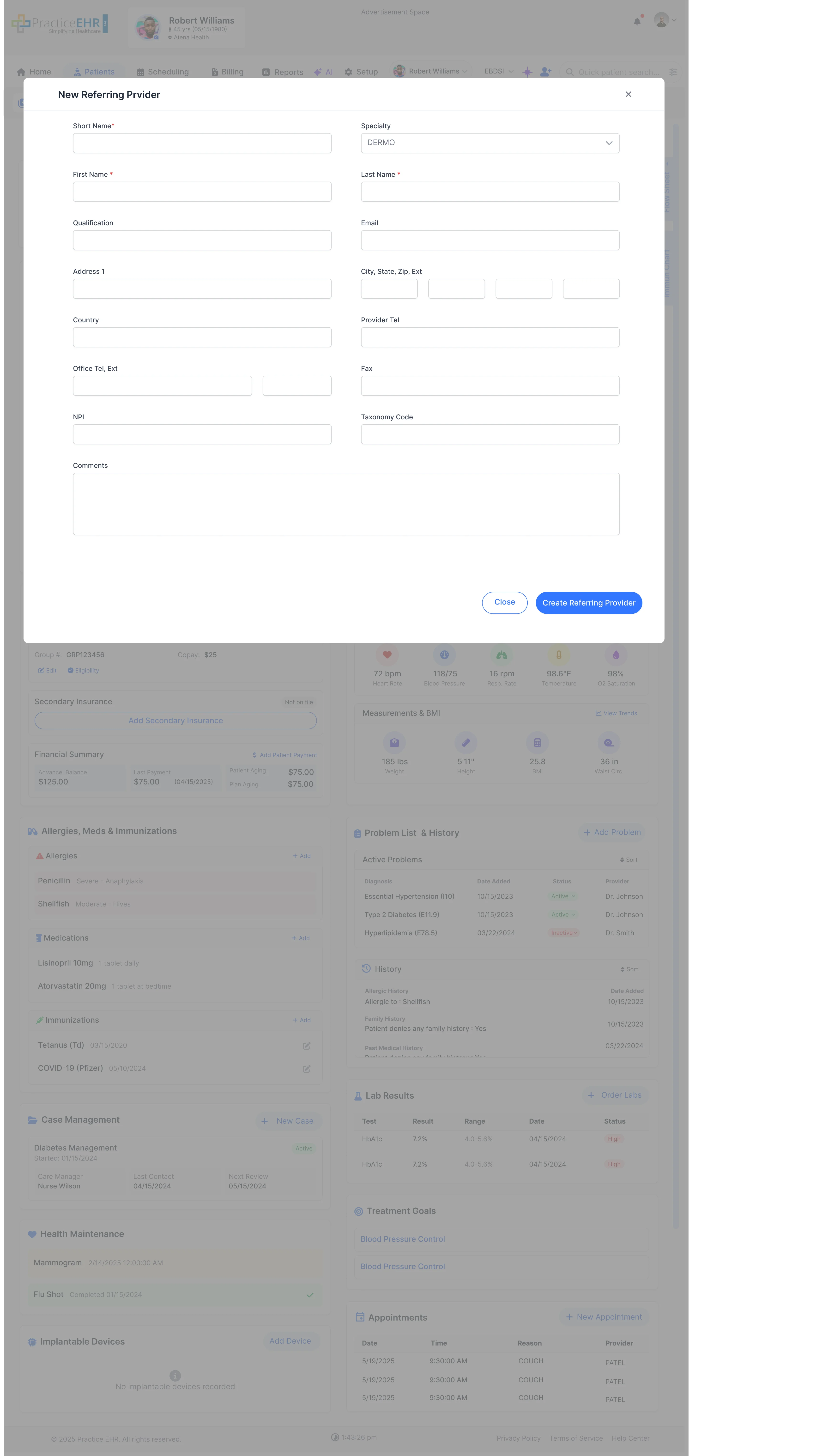 Referring Provider Search image